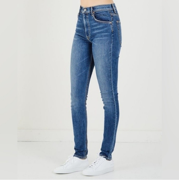 NWT GRLFRND KENDALL IN  NO MORE TEARS HI RISE STRETCH DENIM W/ SLIM LEG - Picture 2 of 16